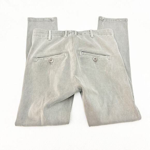 The Great Corduroy Style Slim Leg Gray Denim Stretch Jean Pants Size 28 - Picture 5 of 9